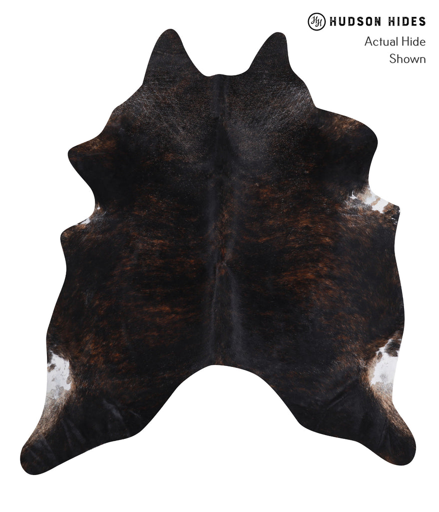 Dark Brindle X-Large Brazilian Cowhide Rug 6'11"H x 6'2"W #A3331 by Hudson Hides