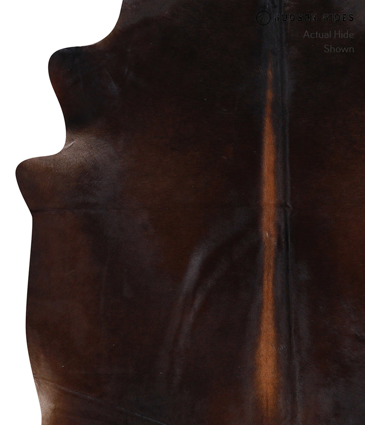 Chocolate X-Large Brazilian Cowhide Rug 7'6"H x 6'3"W #A3354 by Hudson Hides