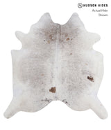 Salt and Pepper Brown X-Large Brazilian Cowhide Rug 7'0"H x 6'10"W #A3368 by Hudson Hides