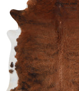 Medium Brindle X-Large Brazilian Cowhide Rug 6'10"H x 6'11"W #A3413 by Hudson Hides