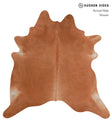 Solid Brown X-Large Brazilian Cowhide Rug 6'11"H x 6'9"W #A3426 by Hudson Hides