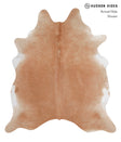 Solid Brown X-Large Brazilian Cowhide Rug 7'0"H x 6'3"W #A3466 by Hudson Hides