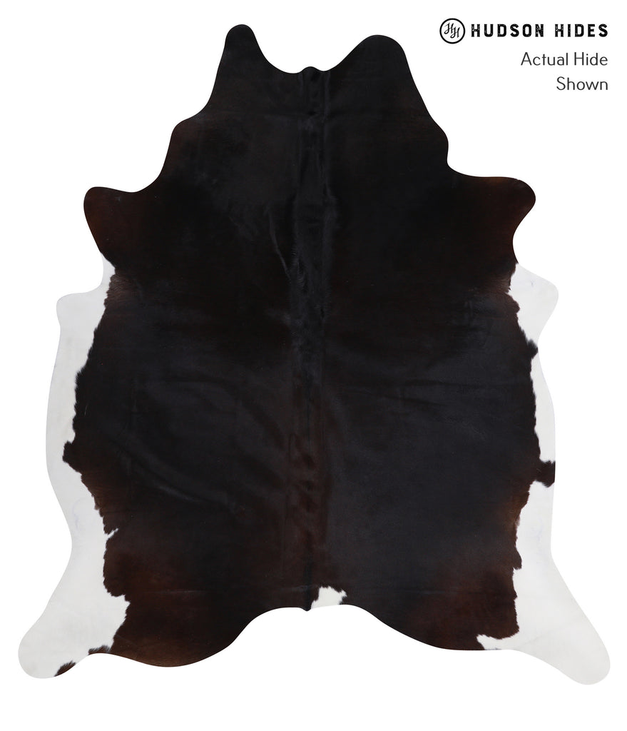 Solid Black X-Large Brazilian Cowhide Rug 7'9"H x 6'0"W #A3480 by Hudson Hides
