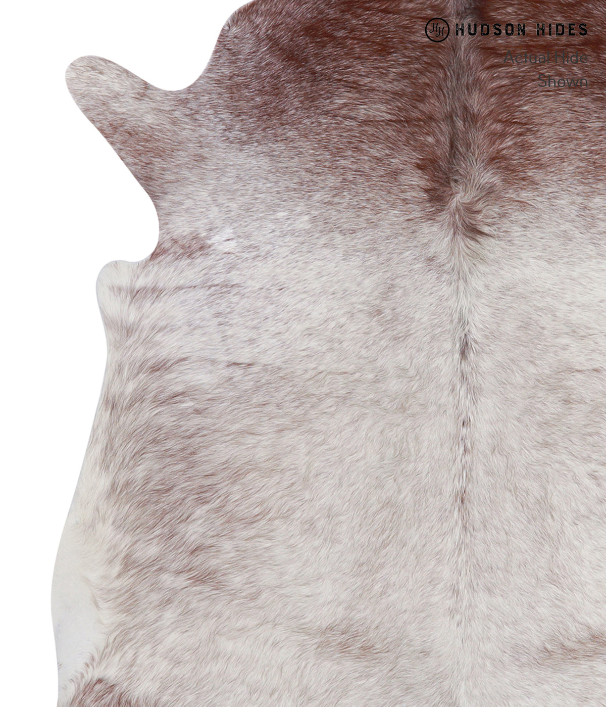 Salt and Pepper Brown X-Large Brazilian Cowhide Rug 6'4"H x 6'5"W #A3514 by Hudson Hides