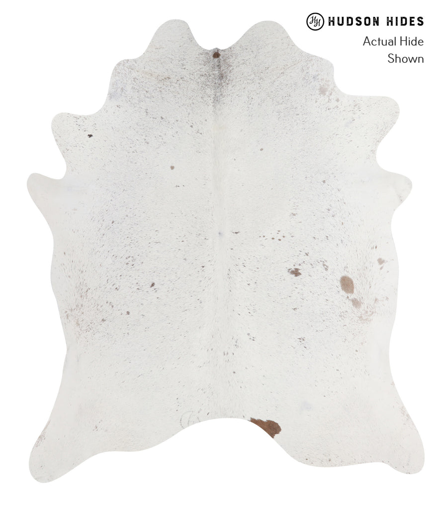 Salt and Pepper Brown X-Large Brazilian Cowhide Rug 7'5"H x 6'5"W #A3525 by Hudson Hides