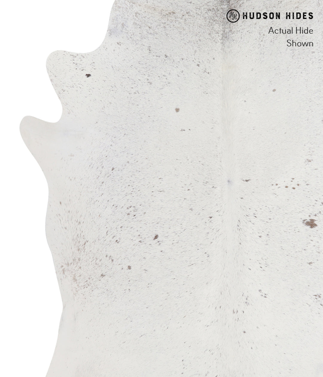 Salt and Pepper Brown X-Large Brazilian Cowhide Rug 7'5"H x 6'5"W #A35