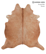Solid Brown XX-Large Brazilian Cowhide Rug 7'4"H x 6'10"W #A3529 by Hudson Hides