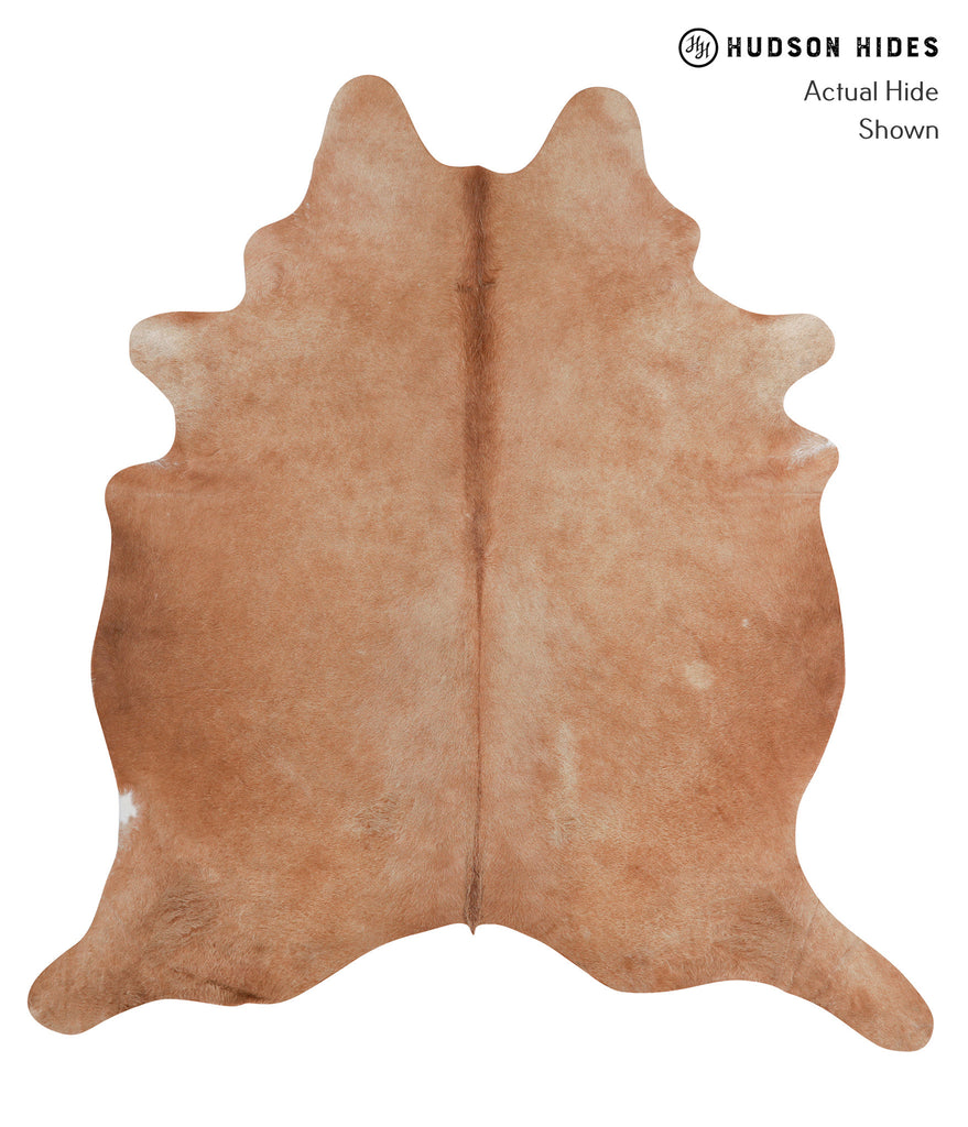 Solid Brown XX-Large Brazilian Cowhide Rug 7'4"H x 6'10"W #A3529 by Hudson Hides