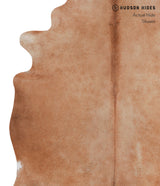 Solid Brown XX-Large Brazilian Cowhide Rug 7'4"H x 6'10"W #A3529 by Hudson Hides