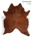 Medium Brindle X-Large Brazilian Cowhide Rug 6'11"H x 5'10"W #A3587 by Hudson Hides