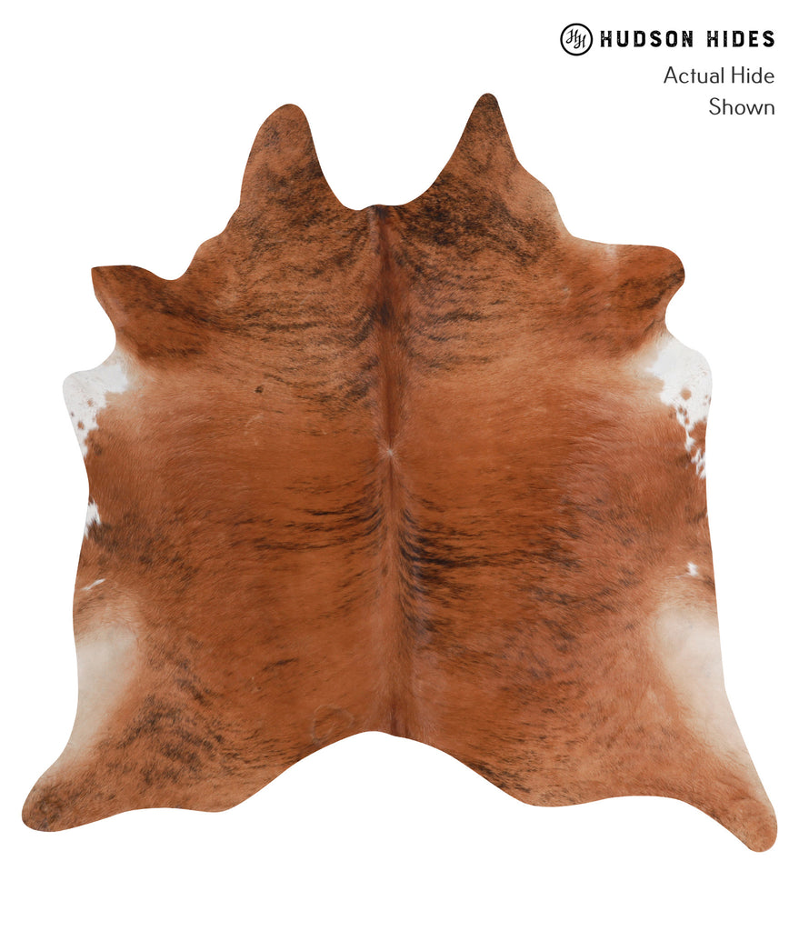 Medium Brindle X-Large Brazilian Cowhide Rug 6'9"H x 6'7"W #A3614 by Hudson Hides