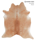 Solid Brown X-Large Brazilian Cowhide Rug 7'0"H x 6'1"W #A3624 by Hudson Hides