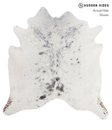 Salt and Pepper Black X-Large Brazilian Cowhide Rug 6'6"H x 6'1"W #A3663 by Hudson Hides