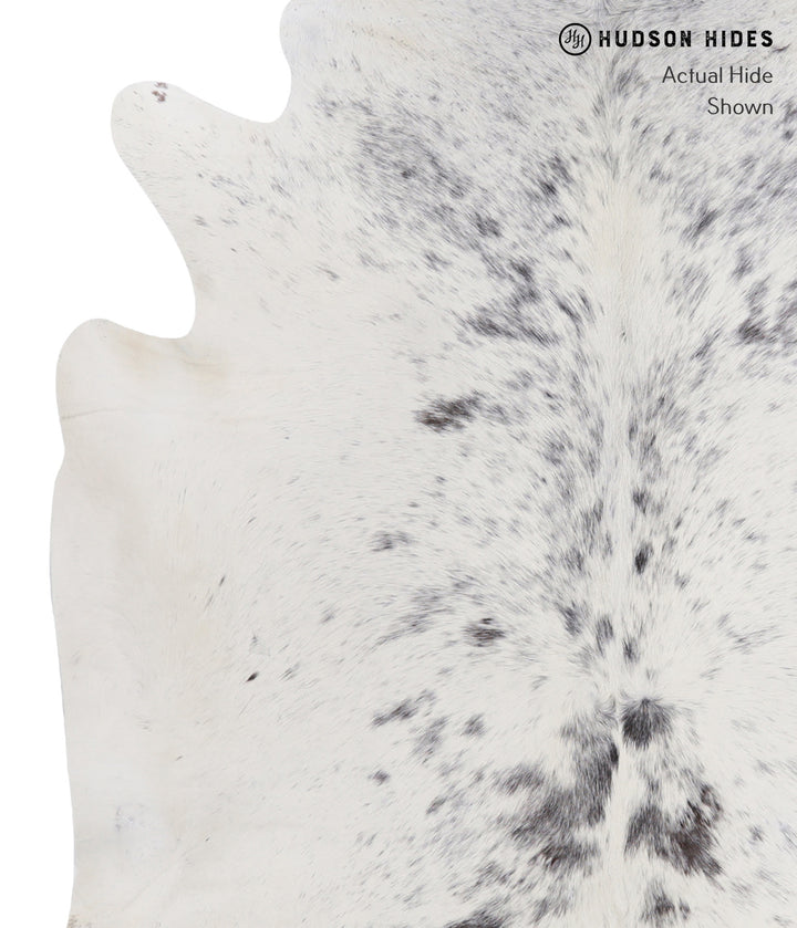 Salt and Pepper Black X-Large Brazilian Cowhide Rug 6'6"H x 6'1"W #A3663 by Hudson Hides