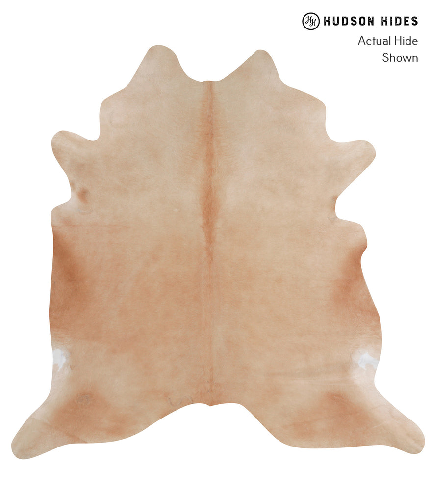 Beige XX-Large Brazilian Cowhide Rug 7'6"H x 7'6"W #A3674 by Hudson Hides