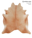 Solid Brown X-Large Brazilian Cowhide Rug 6'7"H x 6'3"W #A3728 by Hudson Hides