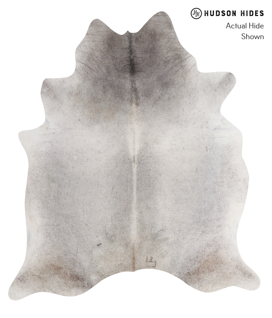 Medium Grey X-Large Brazilian Cowhide Rug 7'3"H x 6'4"W #A3764 by Huds