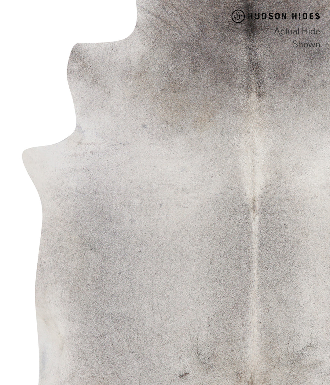 Medium Grey X-Large Brazilian Cowhide Rug 7'3"H x 6'4"W #A3764 by Huds