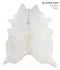 Grey Brindle XX-Large Brazilian Cowhide Rug 8'3