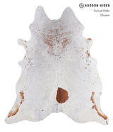 Salt and Pepper Brown X-Large Brazilian Cowhide Rug 7'5"H x 6'5"W #A3844 by Hudson Hides