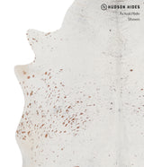 Salt and Pepper Brown X-Large Brazilian Cowhide Rug 7'7"H x 6'6"W #A3857 by Hudson Hides