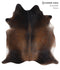 Grey with Beige X-Large Brazilian Cowhide Rug 6'7