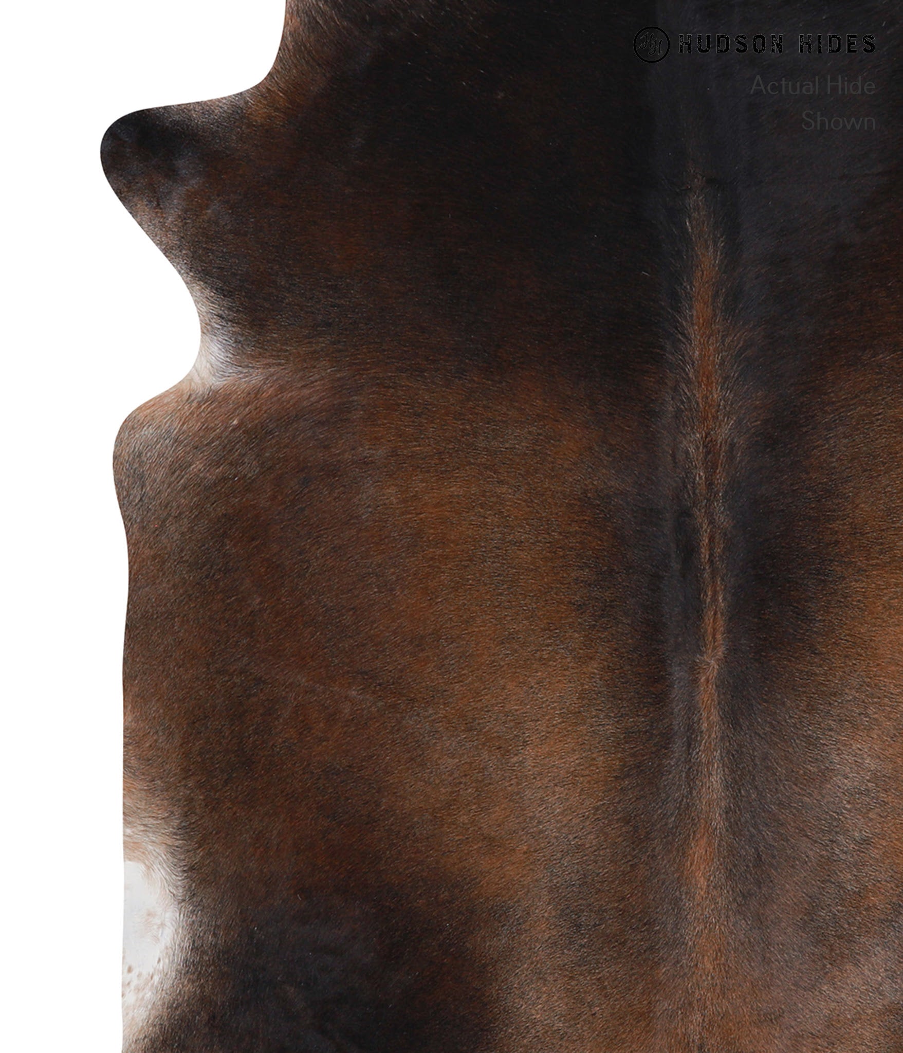 Grey with Beige Cowhide Rug #A3878