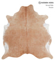Beige XX-Large Brazilian Cowhide Rug 7'3"H x 6'11"W #A3883 by Hudson Hides