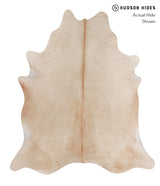 Beige XX-Large Brazilian Cowhide Rug 7'7"H x 6'8"W #A3884 by Hudson Hides