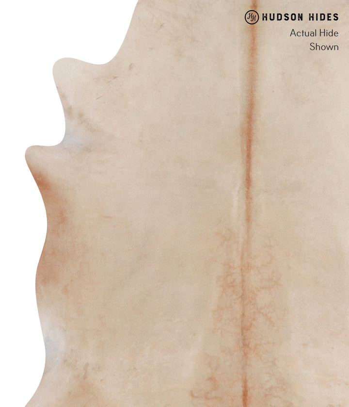 Beige XX-Large Brazilian Cowhide Rug 7'7"H x 6'8"W #A3884 by Hudson Hides
