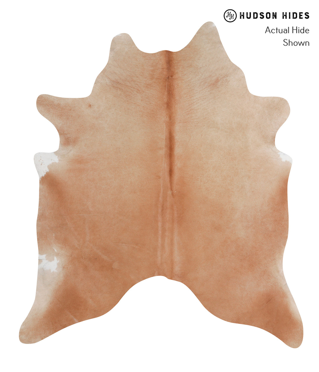 Solid Brown X-Large Brazilian Cowhide Rug 7'0"H x 6'1"W #A3919 by Huds