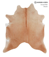 Solid Brown X-Large Brazilian Cowhide Rug 7'0"H x 6'1"W #A3919 by Hudson Hides