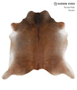 Grey with Beige X-Large Brazilian Cowhide Rug 6'6"H x 6'10"W #A3939 by Hudson Hides