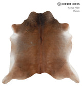 Grey with Beige X-Large Brazilian Cowhide Rug 6'6"H x 6'10"W #A3939 by Hudson Hides