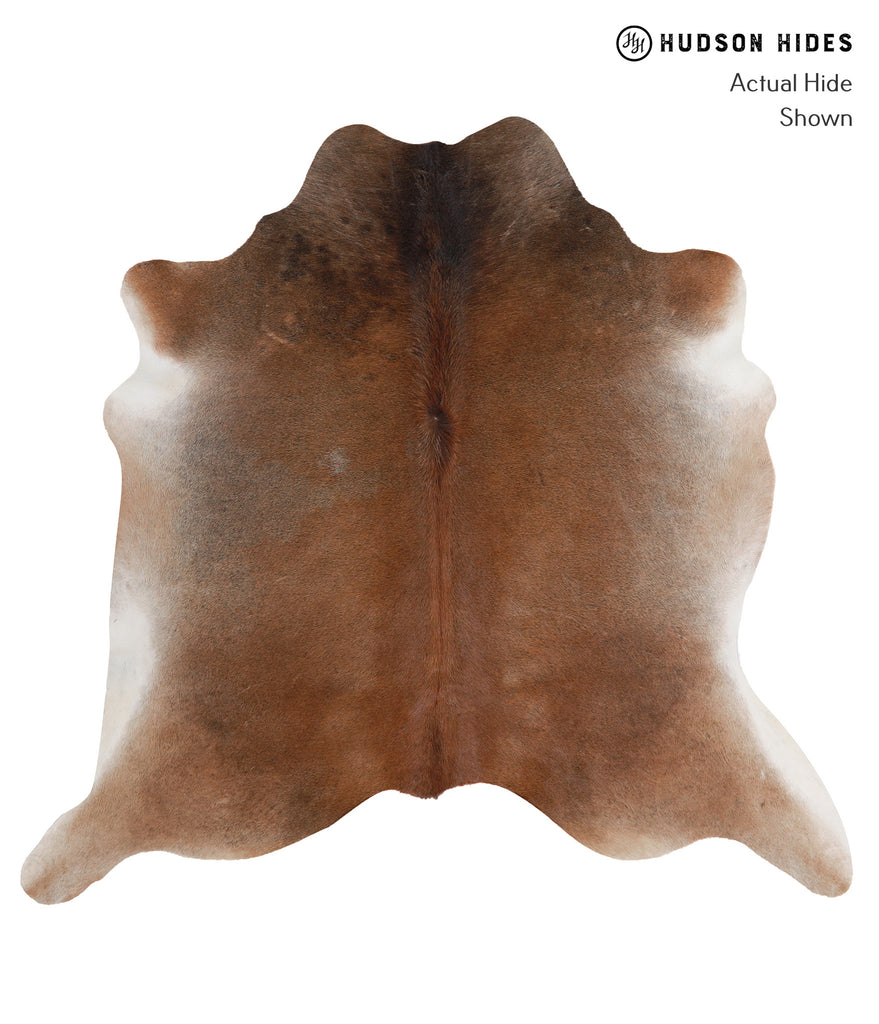 Grey with Beige X-Large Brazilian Cowhide Rug 6'6"H x 6'10"W #A3939 by Hudson Hides
