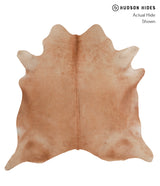 Solid Brown X-Large Brazilian Cowhide Rug 6'9"H x 6'11"W #A3967 by Hudson Hides