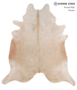 Beige XX-Large Brazilian Cowhide Rug 8'3"H x 7'5"W #A3976 by Hudson Hides