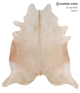 Beige XX-Large Brazilian Cowhide Rug 8'3"H x 7'5"W #A3976 by Hudson Hides