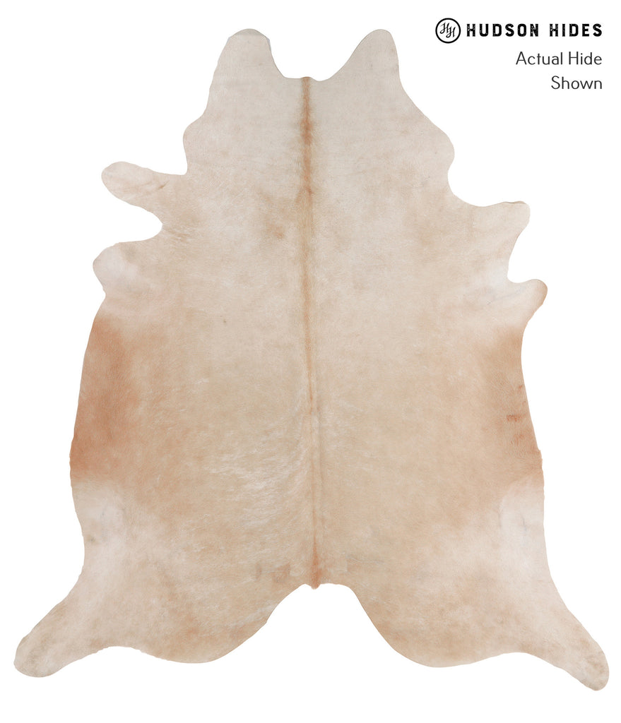Beige XX-Large Brazilian Cowhide Rug 8'3"H x 7'5"W #A3976 by Hudson Hides