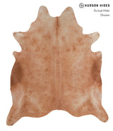 Solid Brown XX-Large Brazilian Cowhide Rug 8'0"H x 6'10"W #A3979 by Hudson Hides