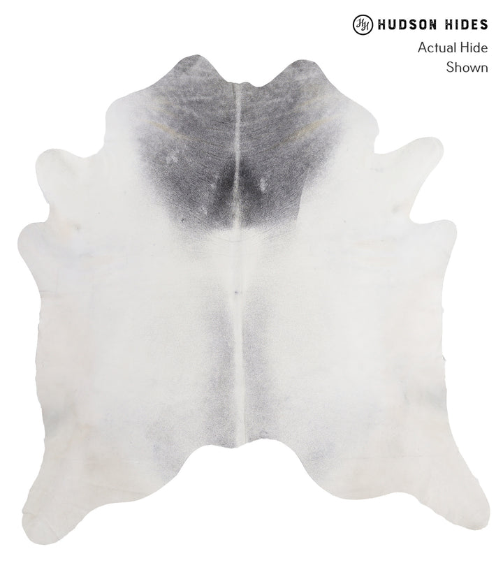 Medium Grey XX-Large Brazilian Cowhide Rug 7'11"H x 7'8"W #A4023 by Hudson Hides