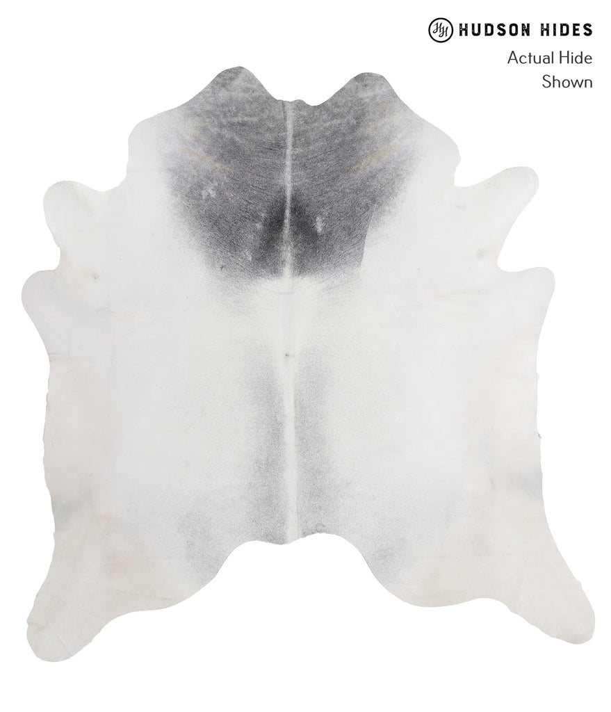 Medium Grey XX-Large Brazilian Cowhide Rug 7'11"H x 7'8"W #A4023 by Hudson Hides