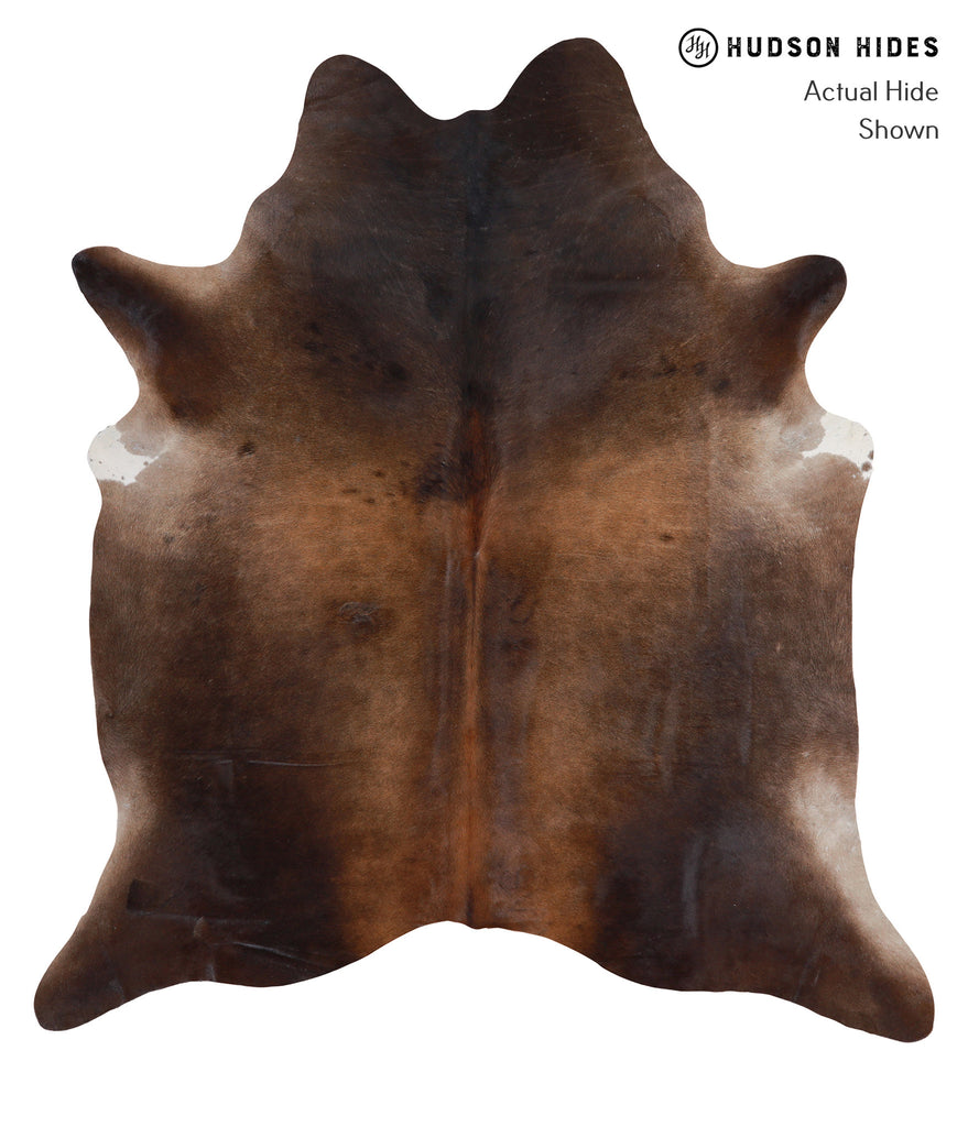 Chocolate X-Large Brazilian Cowhide Rug 6'10"H x 6'2"W #A4085 by Hudson Hides