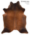 Warm Caramel X-Large Brazilian Cowhide Rug 7'0