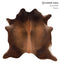 Warm Caramel Large Brazilian Cowhide Rug 5'10