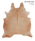 Solid Brown X-Large Brazilian Cowhide Rug 6'11"H x 5'11"W #A4158 by Hudson Hides