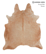 Solid Brown X-Large Brazilian Cowhide Rug 6'11"H x 5'11"W #A4158 by Hudson Hides