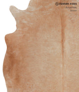 Solid Brown X-Large Brazilian Cowhide Rug 6'11"H x 5'11"W #A4158 by Hudson Hides