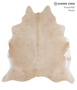Beige XX-Large Brazilian Cowhide Rug 7'5"H x 6'10"W #A4177 by Hudson Hides