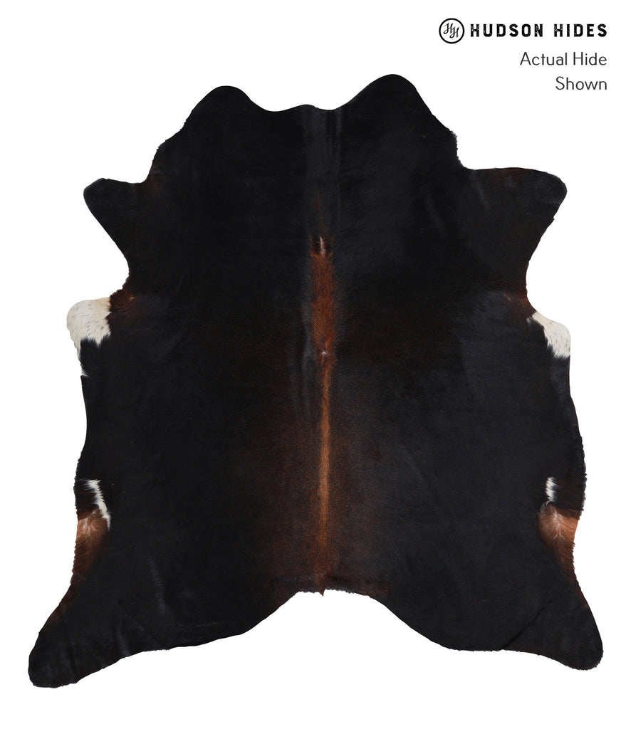 Chocolate X-Large Brazilian Cowhide Rug 7'1"H x 6'8"W #A4178 by Hudson Hides